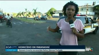 Jovem é morto a tiros em avenida de Paranavaí