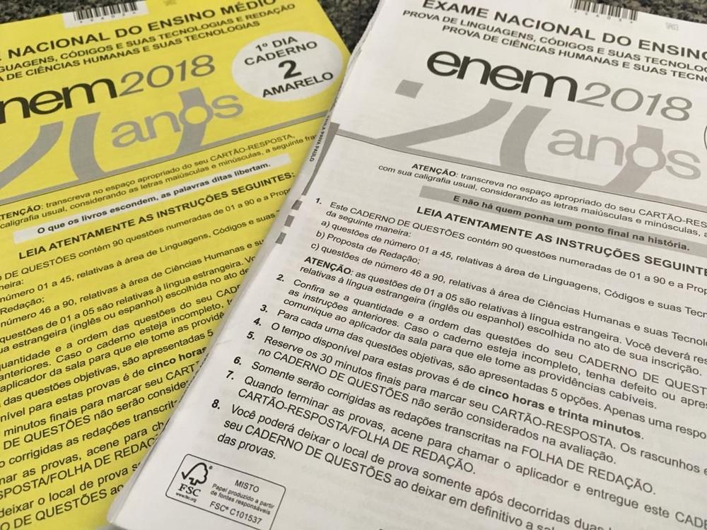 Resultado do Enem 2018 será divulgado nesta sexta-feira