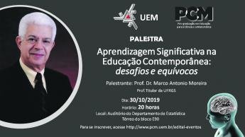Professor da UFRGS realiza palestra sobre aprendizagem significativa na UEM