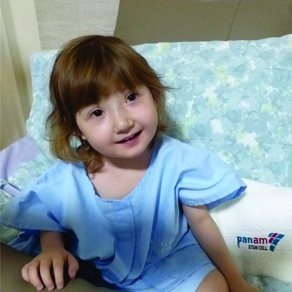 Criança que nasceu com medula exposta  faz a primeira aplicação com...