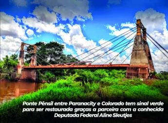 Paranacity e Colorado firmam parceria para reconstrução da Ponte Pensil