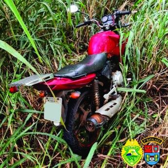 Motocicleta furtada em Maringá é encontrada em estrada rural de...