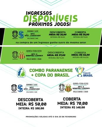 Maringá Futebol Clube lança promoção de ingressos para os próximos...