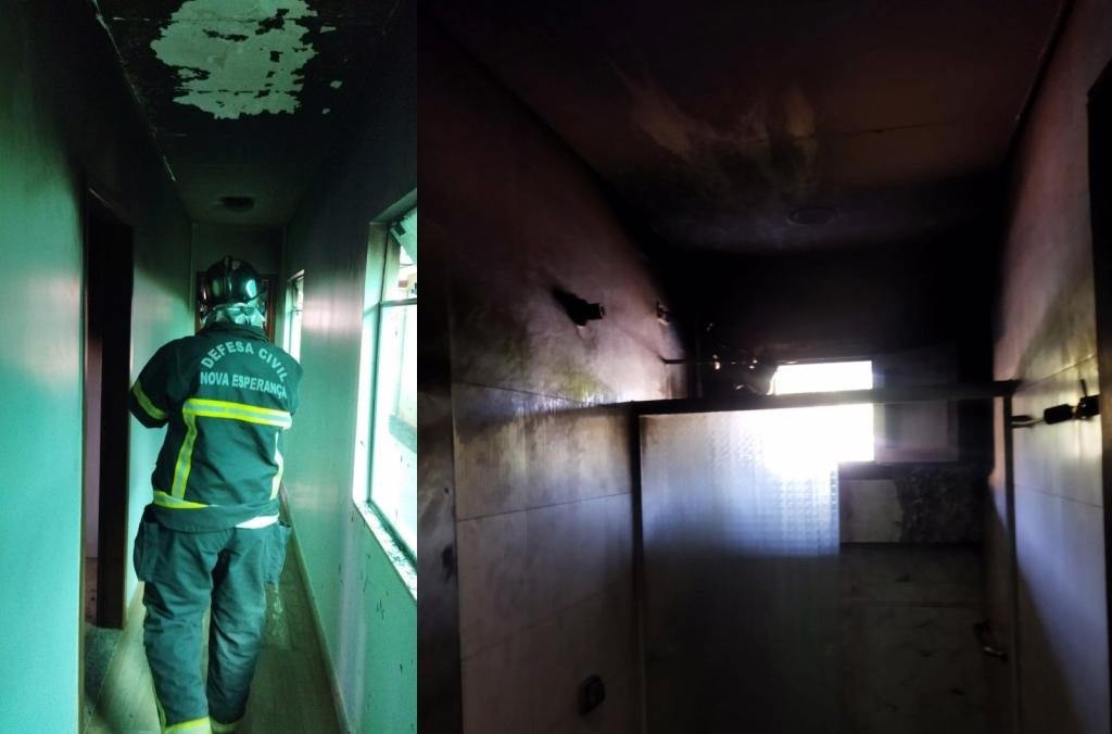 Defesa Civil, funcionários e pacientes controlam incêndio em Clínica de...