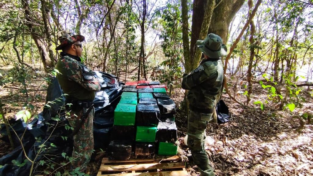 Força Verde apreende quase uma tonelada de maconha durante patrulhamento no Rio...