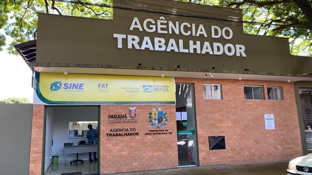 Agência do Trabalhador de Nova Esperança anuncia vagas de emprego...