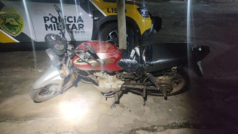 Polícia Militar recupera motocicleta roubada em Nova Esperança