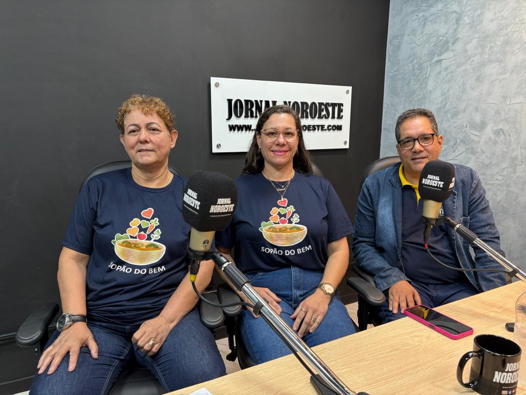 NoroCast desta terça-feira (10) entrevista voluntários do Projeto Social “Sopão...