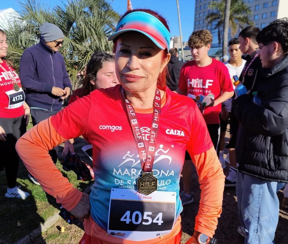 Nova-esperancense conquista ouro na Meia Maratona de Montevidéu em sua...