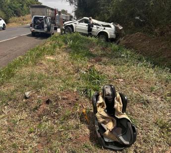 Criança morre e quatro pessoas ficam feridas em grave acidente...