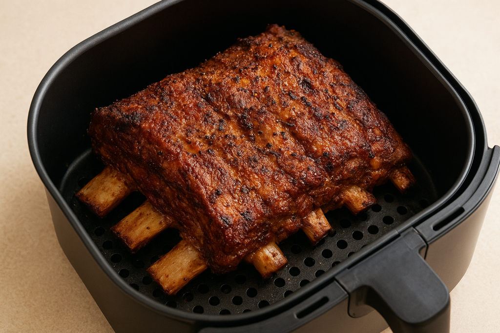 Dica de culinária: Costela de boi na air fryer conquista...