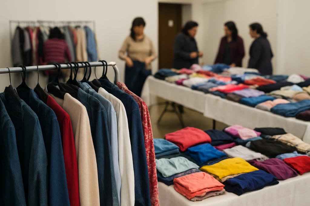 Bazar solidário em prol da Associação de Apoio à Pessoa...