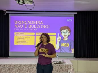 Representante do MP, Promotora de Justiça Dra. Viviane Gerelus realiza...