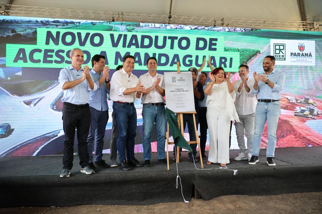 Mandaguari ganha novo viaduto para dinamizar o acesso, diminuindo acidentes...