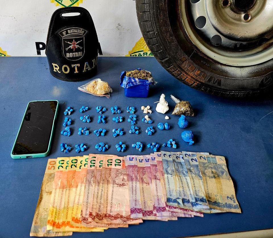 Polícia Militar prende três pessoas e apreende drogas prontas para...