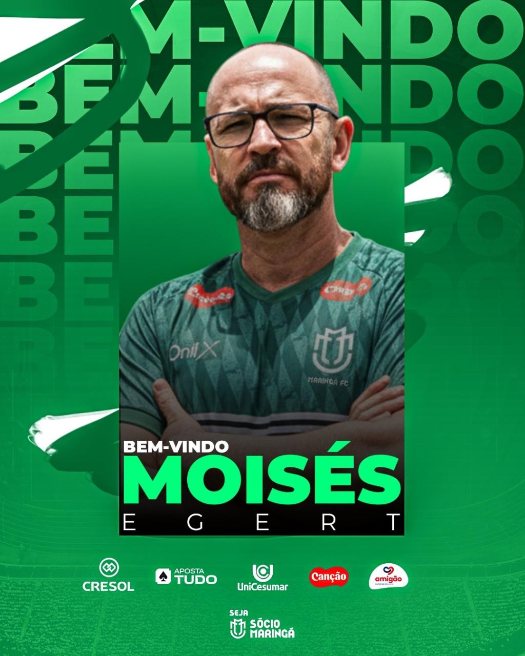 Maringá FC anuncia a contratação do técnico Moisés Egert