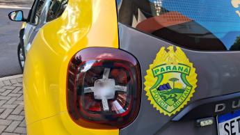 Condutor sem habilitação é encaminhado à Delegacia após colisão e...