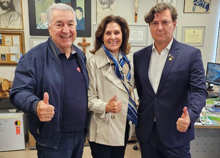 Ex-prefeita Maly Benatti recebe apoio do deputado Anibelli Neto para possível pré-candidatura...
