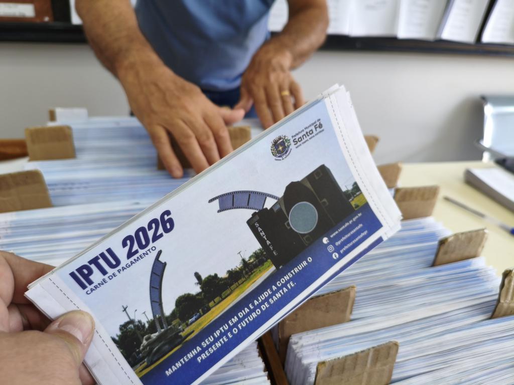 Santa Fé disponibiliza carnês do IPTU 2026 com descontos especiais e participação...