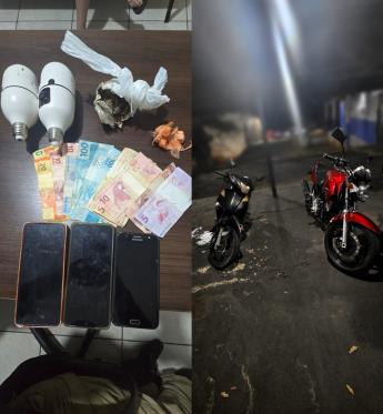 PM desmantela ponto de tráfico de drogas na Vila Regina...