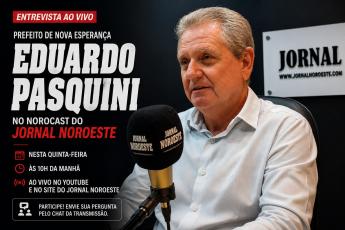 Prefeito Eduardo Pasquini participa de entrevista ao vivo no Norocast...