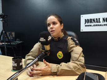 Primeira mulher a comandar a  3ª Companhia da Polícia...