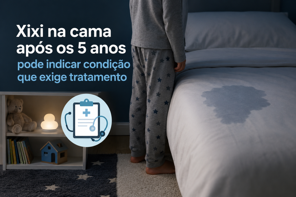 Xixi na cama após os 5 anos pode indicar condição que exige...