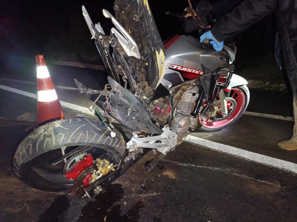 Motociclista morre em colisão traseira na BR-376, em Paranavaí