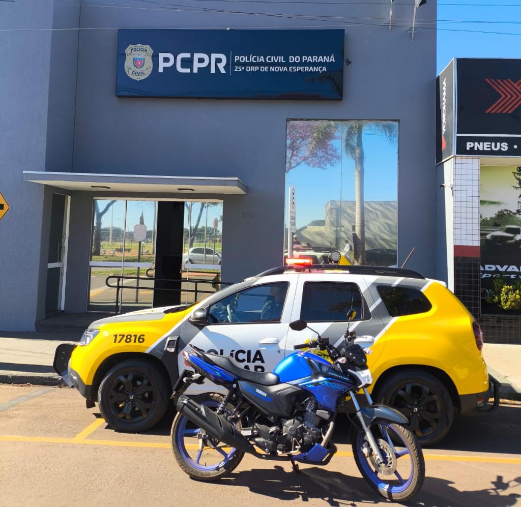 PM recupera motocicleta furtada e encaminha comprador à Delegacia em...