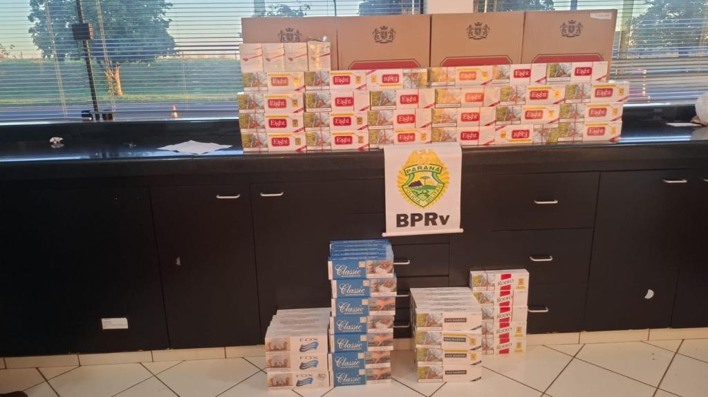 PRE apreende 379 pacotes de cigarros contrabandeados durante fiscalização