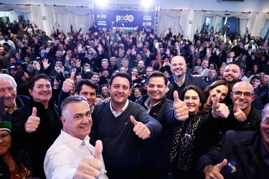 Sandro Alex, Ratinho Júnior e PSD reúnem milhares de apoiadores...