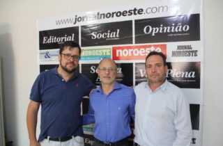Presidente eleito da OAB - Subseção Nova Esperança visita a redação do Jornal Noroeste - capa