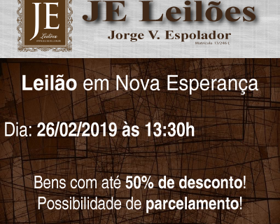 Leilão em Nova Esperança - capa