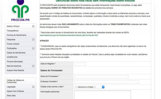 Site do Procon tem ferramenta para denúncias de notas fiscais - capa