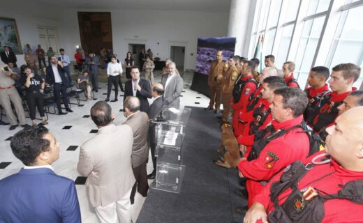 Governador entrega medalhas de mérito a equipes que foram a Brumadinho - capa