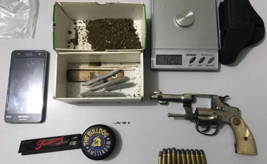 Homem é preso em Pres. Castelo Branco suspeito de tráfico de drogas e roubo - capa