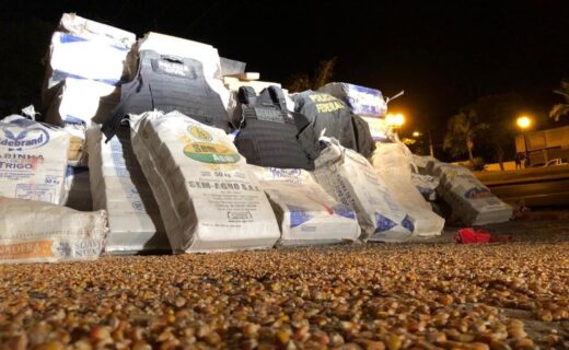 PF apreende cerca de 3 toneladas de maconha em caminhão na BR-376, em Nova Esperança - capa