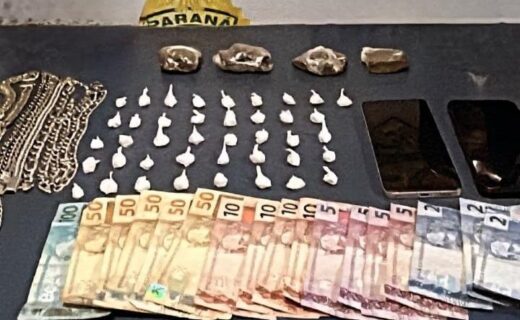 Paranacity: Polícia Militar cumpre mandados, prende casal por tráfico e apreende crack durante abordagem - capa
