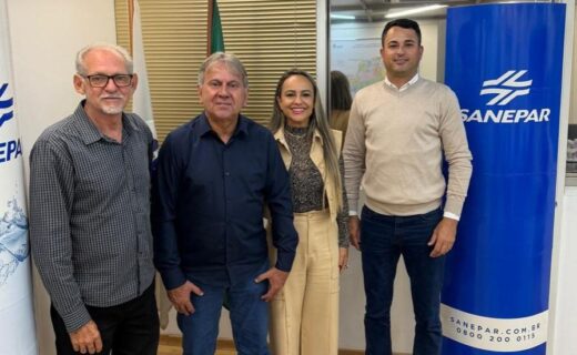 Lideranças políticas de Santa Fé protocolam pedido à Sanepar para ampliar reservatório de água que atende 75% da cidade - capa
