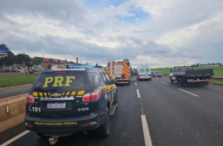 Idoso morre atropelado ao tentar atravessar a BR-376 em Mandaguaçu - capa