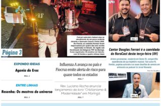 Jornal Noroeste - edição 1808 desta terça-feira, 09 de junho de 2026 - capa