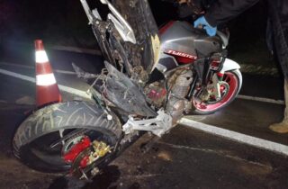 Motociclista morre em colisão traseira na BR-376, em Paranavaí - capa