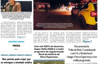 Jornal Noroeste - Edição nº 1816 desta terça-feira, 07 de julho de 2026 - capa