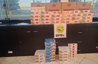 PRE apreende 379 pacotes de cigarros contrabandeados durante fiscalização - capa