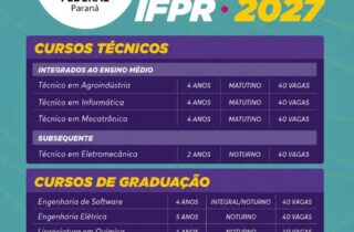 Processo seletivo IFPR 2027 - capa