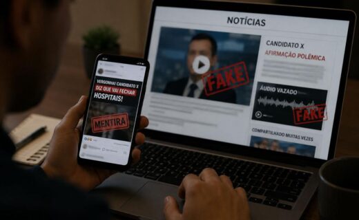 Eleições 2026: a mentira viraliza, a verdade corre atrás - capa
