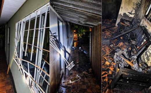 Incêndio mobiliza Brigada Comunitária e atinge residência desocupada em Nova Esperança - capa