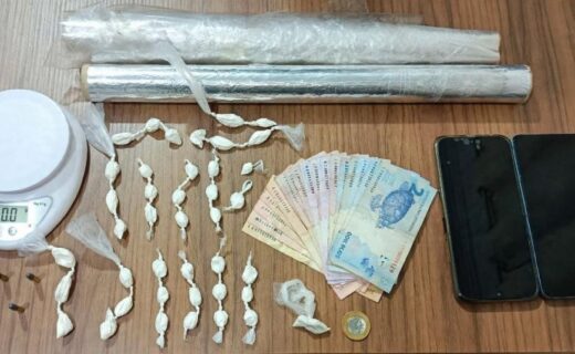 Paranacity: abordagem após tentativa de fuga termina com apreensão de cocaína e munições - capa