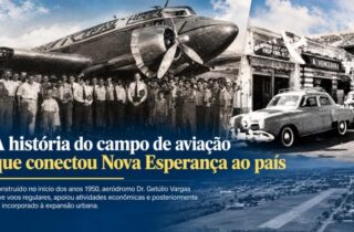 Um pouco de História: Das décadas de 1950 a 1970, a era da aviação em Nova Esperança - capa