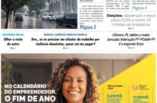 Jornal Noroeste edição Nº 1842 desta terça-feira, 06 de outubro de 2026 - capa